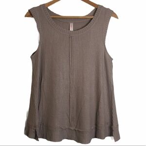 Xhilaration Soft Tan Knit Tank Top Sleepwear Pajama Medium M Brown Neutral